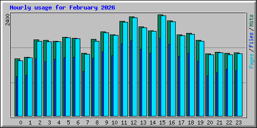 Hourly usage for February 2026